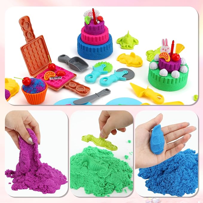 YIDESTARS Sensory Play Kit: Sand Art & Ice Cream Toy - Image 6