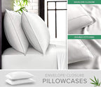 Queen Pillowcases by Pure Bamboo, Genuine 100% Organic Viscose Derived from - Image 2
