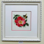 RIOLIS - Furry Bumblebee 2210, Animals Cross Stitch Kits 6"x6", Flowers Cross - Image 4