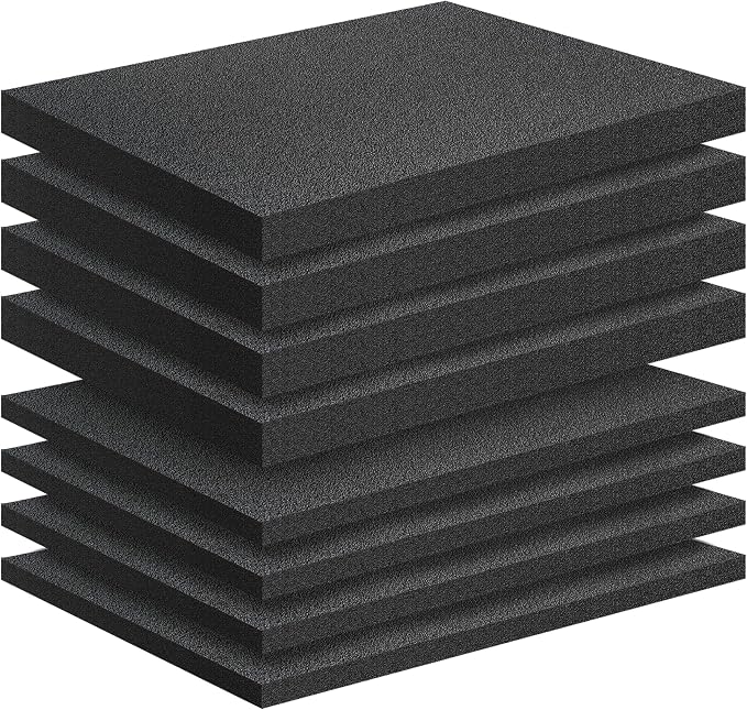8 Pack Polyethylene Foam Pads for Packing Foam Sheets 2 Size Cuttable High by Joewuzun