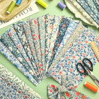 HunnmingRe 20 Pcs 10''x10'' William Morris Flower Quilting Fabric Square - Image 5