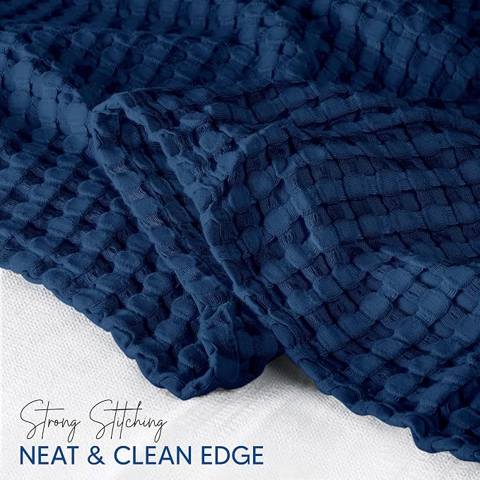 Utopia Bedding 100% Cotton Waffle Weave Blanket Big Size - Image 3