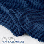 Utopia Bedding 100% Cotton Waffle Weave Blanket Queen Size - Image 3