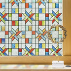 3D Stained Glass Window Film, Decorative Window Privacy Film by ADDHERES