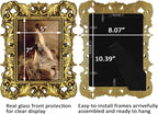 5x7 Vintage Picture Frames Gothic Picture Frames Ornate Gold | Real Glass - Image 9