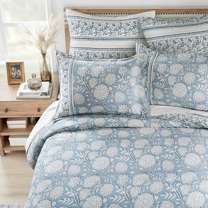 Levtex Home Adare Blue Reversible King/Cal King Comforter Set - Image 4