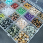 720pcs 6mm Natural Round Stone Beads Gemstone Beading Hole Size 1mm Crystal - Image 6
