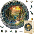 Wooden Puzzles, 3D Cave Forest Puzzle 100 Pieces, Unique Animal Shaped Wood by Jollitot