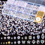 Zefy 2000+ Pcs Crystal Glass Beads by Zefy