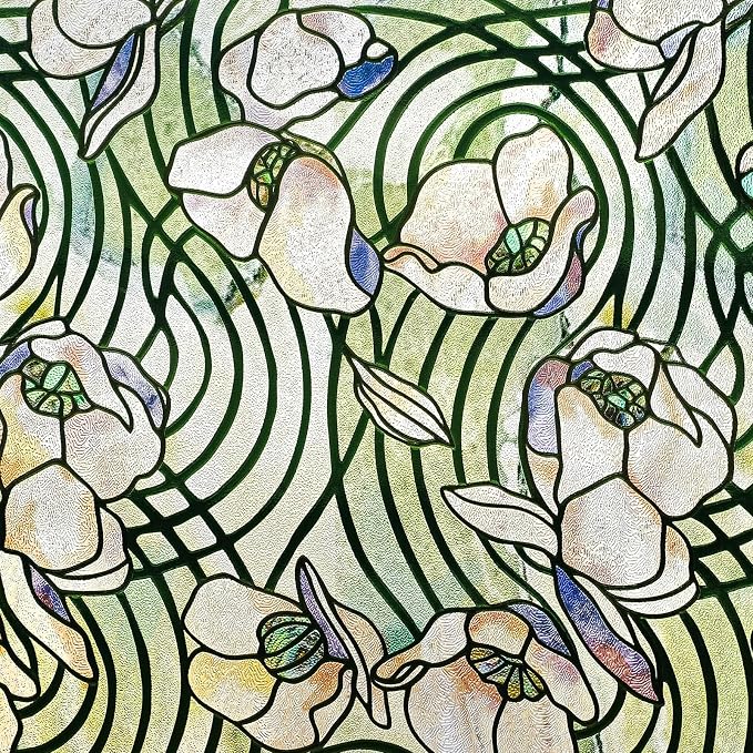 3D Stained Glass Window Film, Decorative Window Privacy Film - Image 2