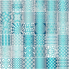Tinlade 36 Pack Geometric Painting Stencils Set, Reusable Mandala Templates by Tinlade