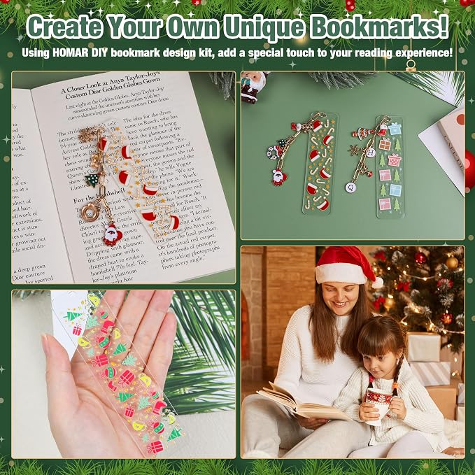 100PCS Acrylic Bookmark Blanks Thicken 6 DIY Bookmark Making 8 Christmas UV DTF - Image 6