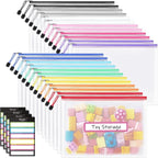 Sooez 24 Pack Mesh Zipper Pouch by Sooez