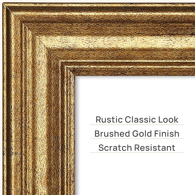 upsimples 8x10 Picture Frame, Vintage Frames Decor, Wall or Tabletop Display - Image 4