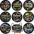 Gemozaic 8PCS Inspirational Diamond Art Coasters Kit by Gemozaic
