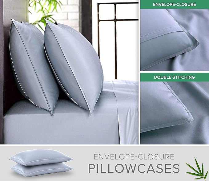 Pure Bamboo California King Sheets, Genuine 100% Organic Viscose Derived from - Image 3