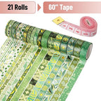 Mr. Pen- Washi Tape Set, 21 Rolls, 5.5 Yards/Roll | Washi Tape - Image 2