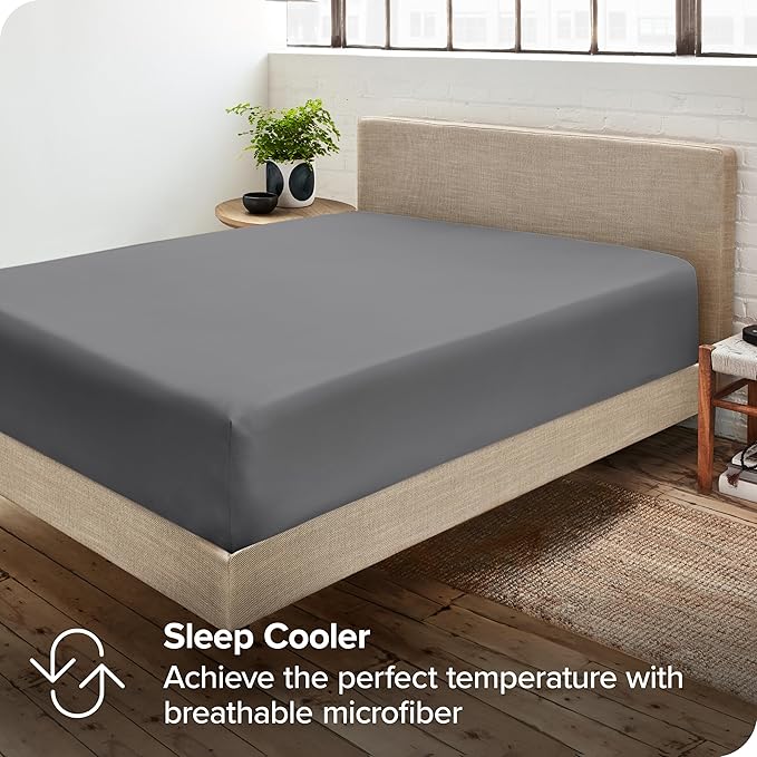 Bare Home 2-Pack Fitted Bottom Sheets Twin XL - Image 6