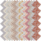 168 Pcs 5 inch Vintage Rose Quilting Fabric Square Bundle, Precuts Charm Packs by Unknown