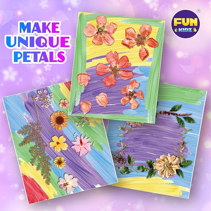 Creative Flower Press Kit for Kids, FunKidz 9 Layers Wooden Pressed Flowers - Image 6