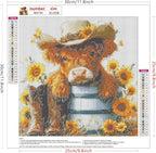 Lxmsja Cow Flower Diamond Art Kits - Image 6
