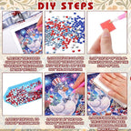 Trandraft 13 Pcs Goose Interchangeable Farmhouse Diamond Painting Kits - Image 4