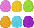 Whaline 54 Pcs Glitter Easter Egg Cutouts Colorful Egg Bulletin Board by Whaline