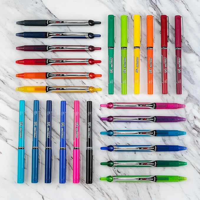 PILOT Precise V5 RT Refillable & Retractable Rollerball Pens, Extra Fine Point - Image 5