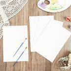 25 Sheets Watercolor Paper 7X 10, 300 GSM Deckled Edge Paper Rough/Textured - Image 3