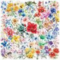 Transparent Flora Scrapbook Stickers Aesthetic Flowers Stickers | Transparent & by Unknown