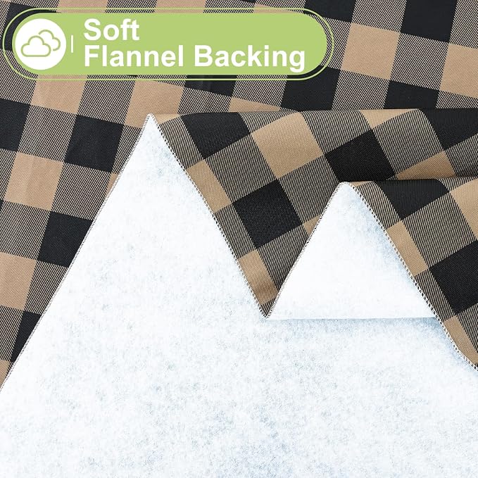 Smiry Oval Table Cloth, Waterproof Vinyl Tablecloths - Image 4