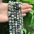 35pcs Round Loose Tree Agate Beads - Image 5