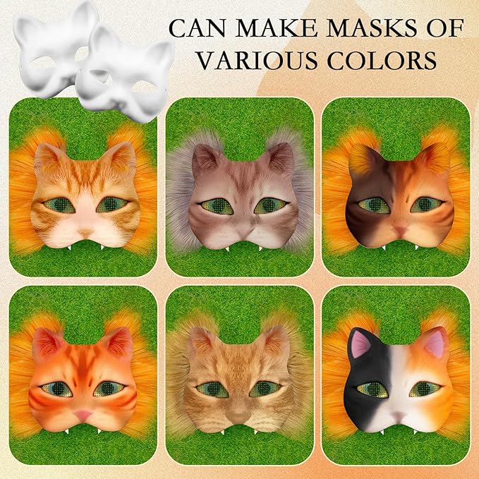 Seenelling DIY Therian Mask Kit Blank Cat Mask - Image 3