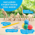 National Geographic Clay Dinosaur Arts & Crafts Kit - Image 4
