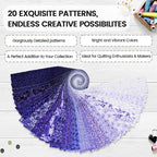 Craftido-20 Options-100% Cotton Jelly Roll Fabric Precut Strips - Image 3