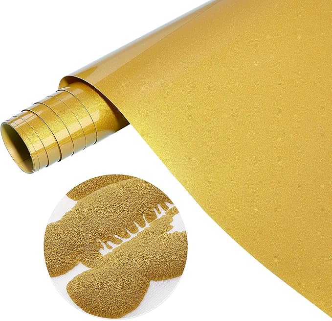 Tintnut Golden Palm Puff Heat Transfer Vinyl Roll, easy cut & weed, stretch by Tintnut
