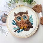 Myfelicity Adorable Owl Punch Needle Kit – Beginner-Friendly DIY Craft Set - Image 4