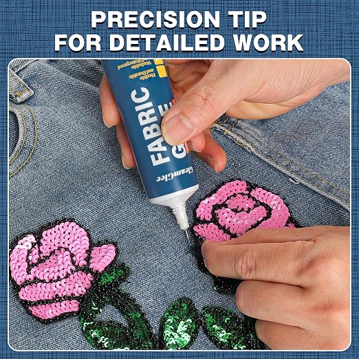 Fabric Glue Permanent, 150ml Extra Strong Fabric Adhesive, Washable Clear - Image 4