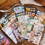 Girl's Japanese Retro Sticker Book, 700+ Kawaii Old Showa Style Embroidered - Image 5