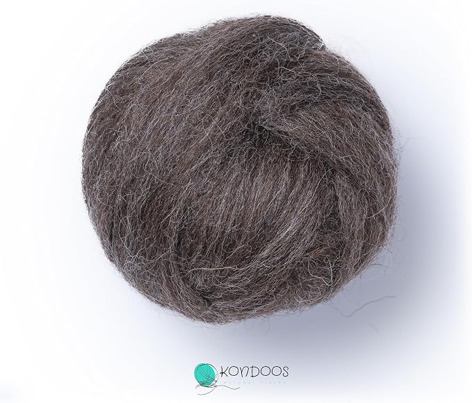Kondoos Natural Wool roving, 2 OZ. Best Wool - Image 4