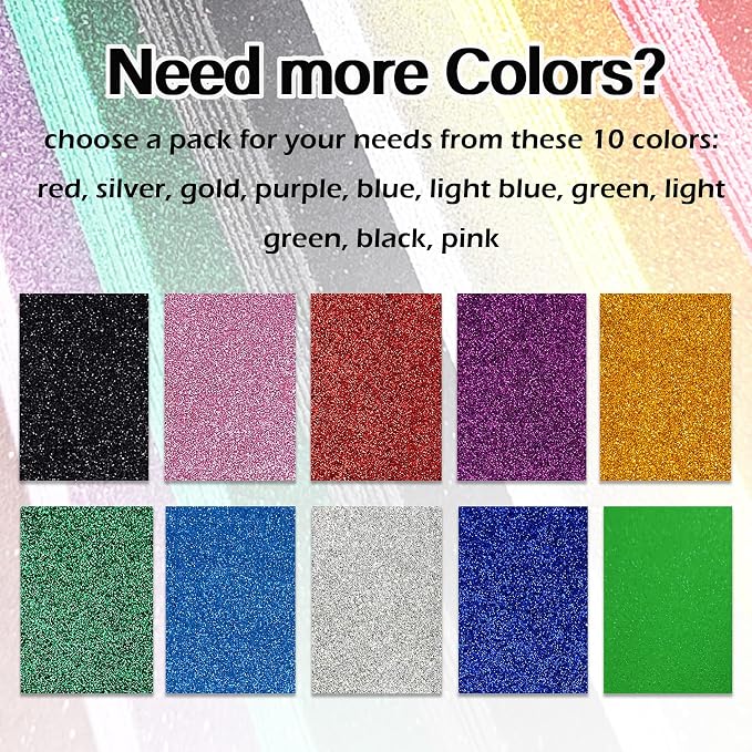 SALEMAR Pink Sticky Glitter Foam Sheets - Image 4