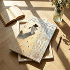 Framed Footprints in the Sand Canvas Wall Art - Image 3