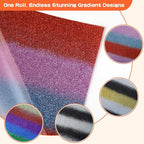 guangyintong Rainbow Glitter Heat Transfer Vinyl - Image 2