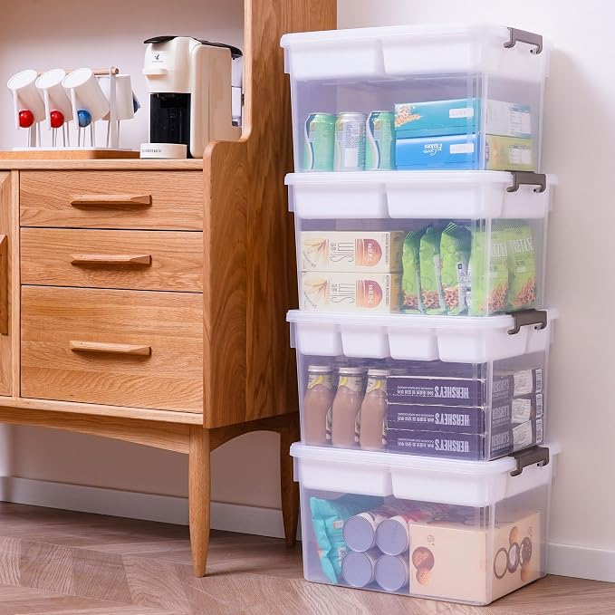 Citylife 32QT 4Packs Clear Craft Organizers and Storage Box - Image 4
