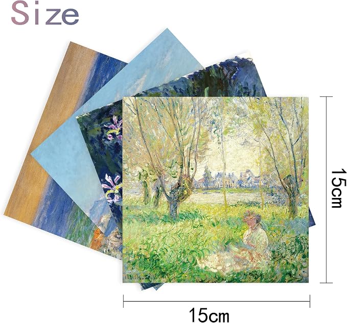 Origami Paper Kit 50 Sheets 6 Inch Square Double Sided Color 10 Vivid Colors - Image 3