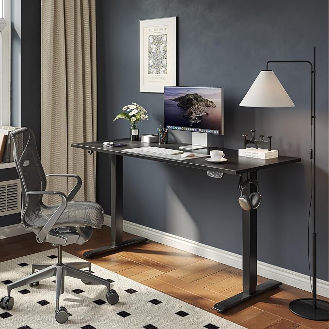 Agilestic Electric Standing Desk, 60 x 24 Inches Height Adjustable Desk - Image 2