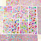 6100 PCS Gem Stickers, Self-Adhesive Rhinestone Stickers, 20 Sheets Colorful by Huimdery
