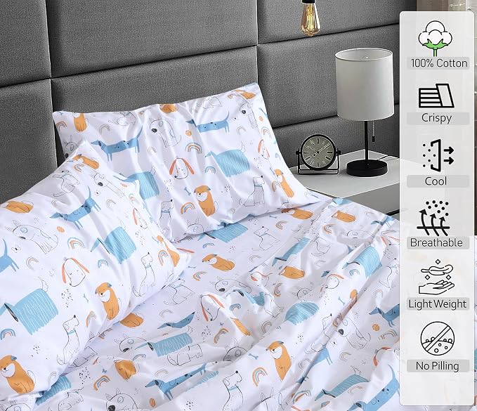 RUVANTI 100% Cotton Sheets – Queen Size Percale Bedding, Cooling & Breathable - Image 3