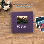 potricher 7 x 7 Inch DIY Scrapbook Album 40 Pages Hardcover Kraft Paper Scrap - Image 2