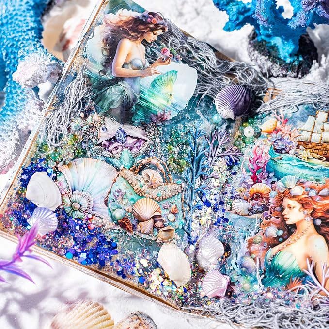 Yoksas Fantasy Sea Ocean Life Mermaid Stickers - Image 5